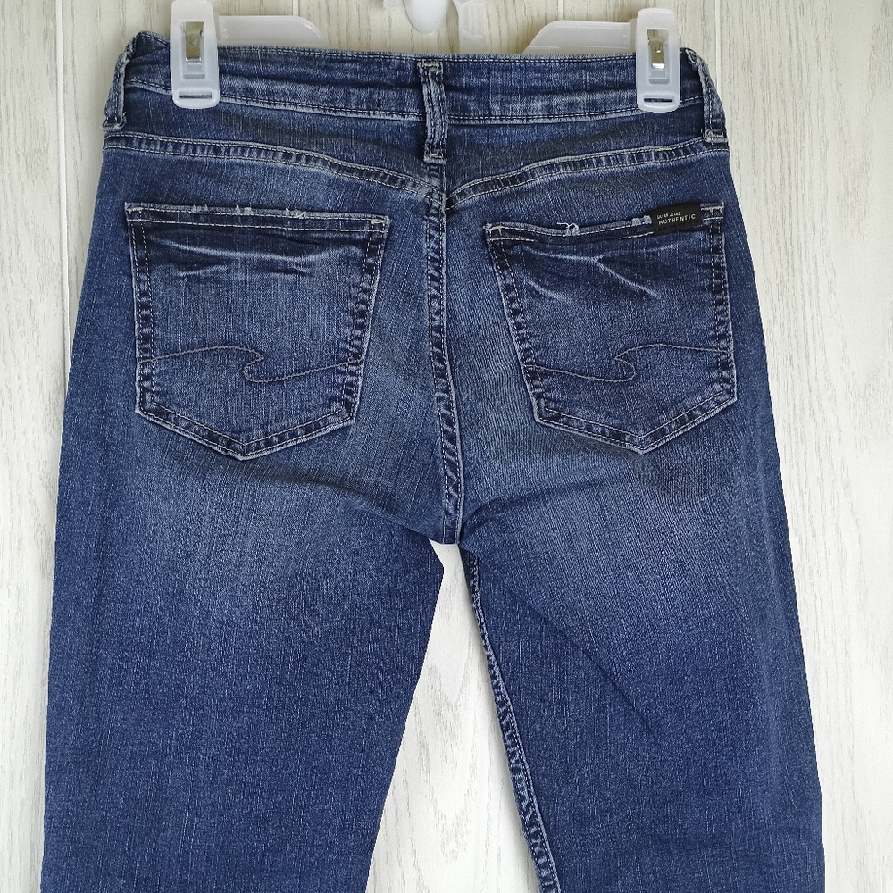 Silver Jeans The Curvy Mid Skinny size 6/L 27 - Picture 6 of 15